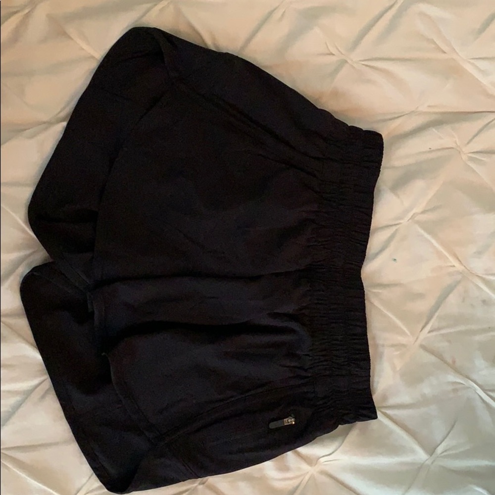 Lululemon black running shorts